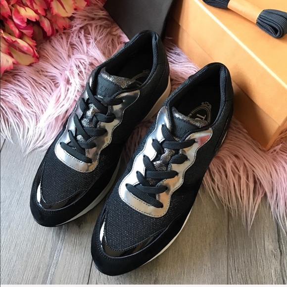 NWT Tod’s Black glitter sneakers - Picture 4 of 7